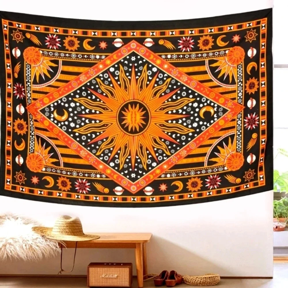 Sun, moon, stars wall tapestry NIB 😍
